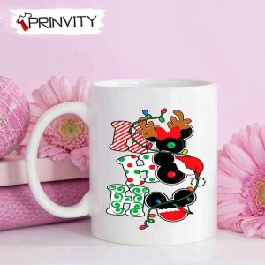 HoHoHo Mickey And Minnie Disney Merry Christmas Mug Best Christmas Gifts 2022 Happy Holidays Prinvity 1