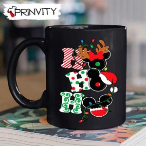 HoHoHo Mickey And Minnie Disney Merry Christmas Mug Best Christmas Gifts 2022 Happy Holidays Prinvity 3