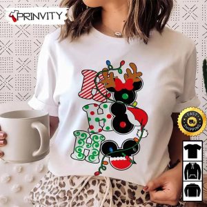 HoHoHo Mickey And Minnie Disney Merry Christmas Sweatshirt Best Christmas Gifts 2022 Happy Holidays Unisex Hoodie T Shirt Long Sleeve Prinvity 3