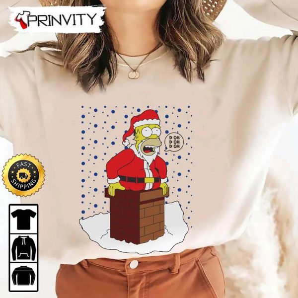 Homer Simpson Best Christmas Gift For The Simpsons Tv Series Fans Christmas Sweatshirt, Merry Christmas, Happy Holidays, Unisex Hoodie, T-Shirt, Long Sleeve – Prinvity
