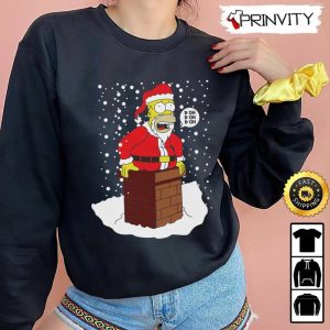 Homer Simpson Best Christmas Gift For The Simpsons Tv Series Fans Christmas Sweatshirt Merry Christmas Happy Holidays Unisex Hoodie T Shirt Long Sleeve Prinvity 4
