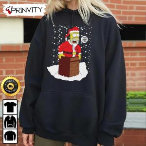 Homer Simpson Best Christmas Gift For The Simpsons Tv Series Fans Christmas Sweatshirt Merry Christmas Happy Holidays Unisex Hoodie T Shirt Long Sleeve Prinvity 6