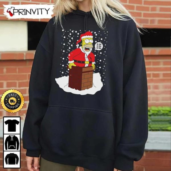 Homer Simpson Best Christmas Gift For The Simpsons Tv Series Fans Christmas Sweatshirt, Merry Christmas, Happy Holidays, Unisex Hoodie, T-Shirt, Long Sleeve – Prinvity