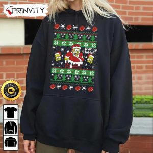 Homer Simpson Chimney Funny Ugly Sweatshirt Best Christmas Gifts 2022 Happy Holidays Unisex Hoodie T Shirt Long Sleeve Prinvity 3