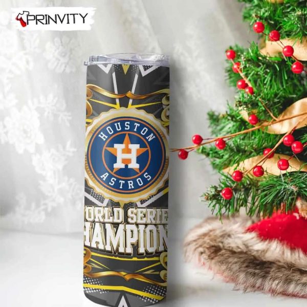 Houston Astros 2022 World Series Champion 20oz Skinny Tumbler, National Football League, Best Christmas Gifts For Fans – Prinvity