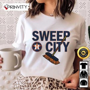 Houston Astros 2022 World Series Sweep City T-Shirt, Major League Baseball, Gifts For Fans Baseball Mlb, Unisex Hoodie, Sweatshirt, Long Sleeve – Prinvity