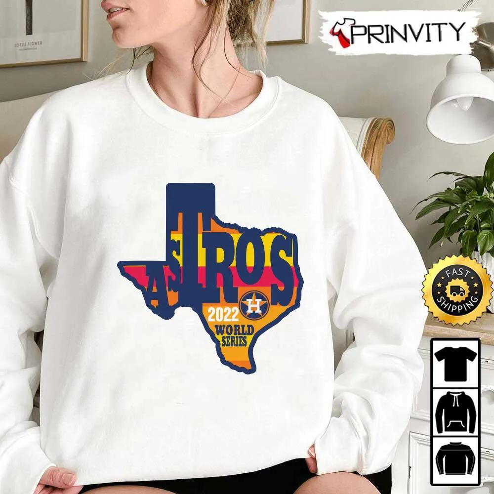 Houston Astros 2022 World Series T-Shirt, Major League Baseball, Gifts For Fans Baseball Mlb, Unisex Hoodie, Sweatshirt, Long Sleeve - Prinvity