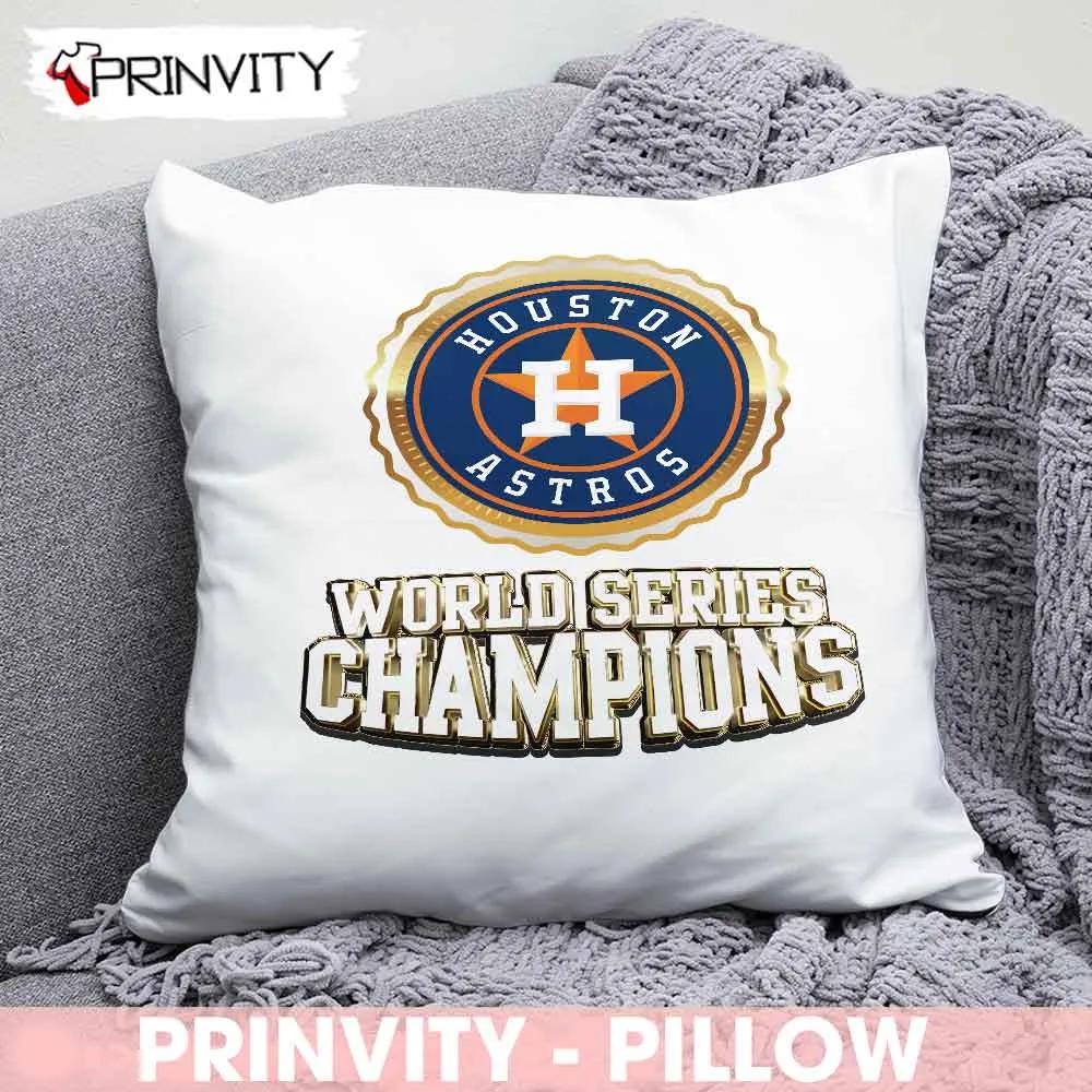 Houston Astros World Series Champions 2022 NFL Pillow, National Football League, Best Christmas Gifts For Fans, Size 14''x14'', 16''x16'', 18''x18'', 20''x20' - Prinvity