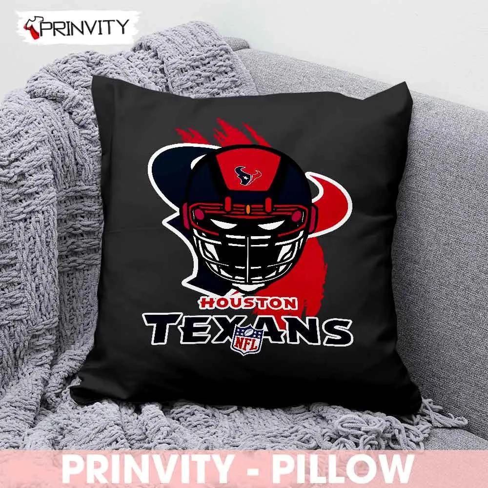 Houston Texans NFL Pillow, National Football League, Best Christmas Gifts For Fans, Size 14''x14'', 16''x16'', 18''x18'', 20''x20' - Prinvity
