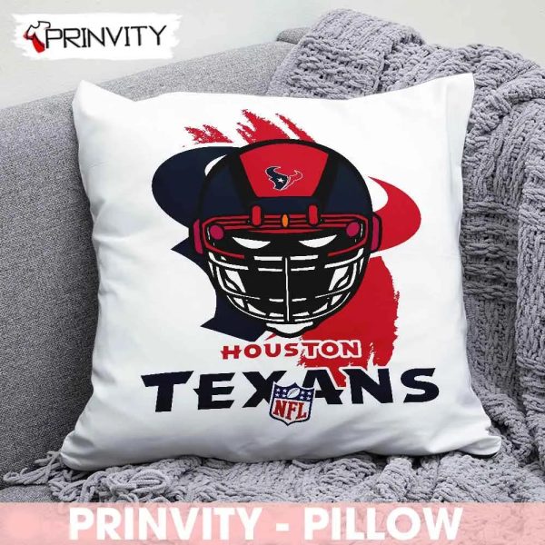 Houston Texans NFL Pillow, National Football League, Best Christmas Gifts For Fans, Size 14”x14”, 16”x16”, 18”x18”, 20”x20′ – Prinvity