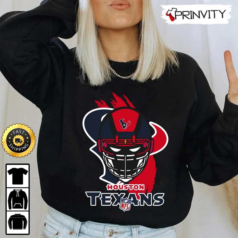 Houston Texans NFL T-Shirt, National Football League, Best Christmas Gifts For Fans, Unisex Hoodie, Sweatshirt, Long Sleeve - Prinvity