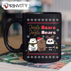 Jingle Bears Merry Christmas Mug, Size 11oz & 15oz, Best Christmas Gifts 2022, Happy Holidays - Prinvity