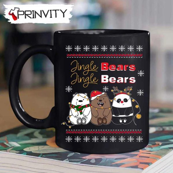 Jingle Bears Merry Christmas Mug, Size 11oz & 15oz, Best Christmas Gifts 2022, Happy Holidays – Prinvity