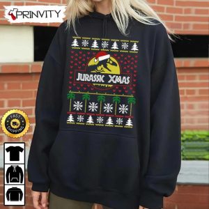 Jurassic Xmas Sweatshirt Best Christmas Gift For 2022 Merry Christmas Happy Holidays Unisex Hoodie T Shirt Long Sleeve Prinvity 3