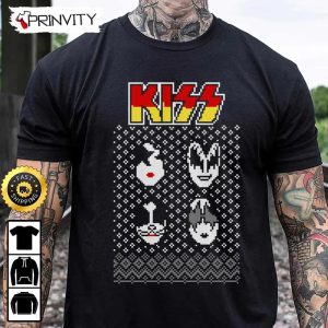 Kiss Rock Band Ugly Sweatshirt Paul Stanley Gene Simmons Peter Criss v Ace Frehley Best Christmas Gifts 2022 Unisex Hoodie T Shirt Long Sleeve Prinvity 1