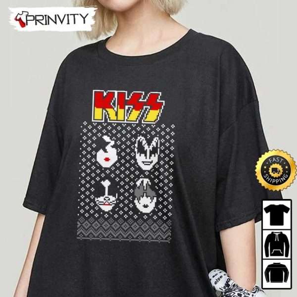 Kiss Rock Band Ugly Sweatshirt, Paul Stanley, Gene Simmons, Peter Criss Và Ace Frehley, Best Christmas Gifts 2022, Unisex Hoodie, T-Shirt, Long Sleeve – Prinvity