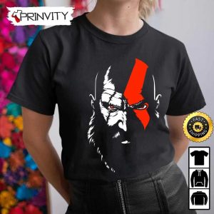 Kratos God Of War PlayStation T Shirt Best Christmas Gifts 2022 Unisex Hoodie Sweatshirt Long Sleeve Prinvity 5