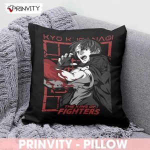 Kyo Kusanagi The King Of Fighters Pillow, Best Christmas Gifts 2022, Size 14”x14”, 16”x16”, 18”x18”, 20”x20” - Prinvity