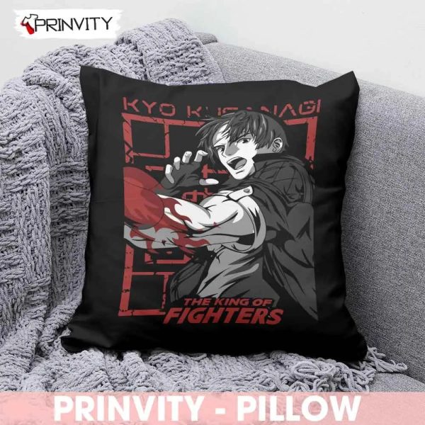 Kyo Kusanagi The King Of Fighters Pillow, Best Christmas Gifts 2022, Size 14”x14”, 16”x16”, 18”x18”, 20”x20” – Prinvity