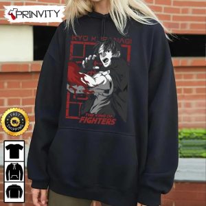 Kyo Kusanagi The King of Fighters T Shirt Best Christmas Gifts 2022 Unisex Hoodie Sweatshirt Long Sleeve Prinvity 3