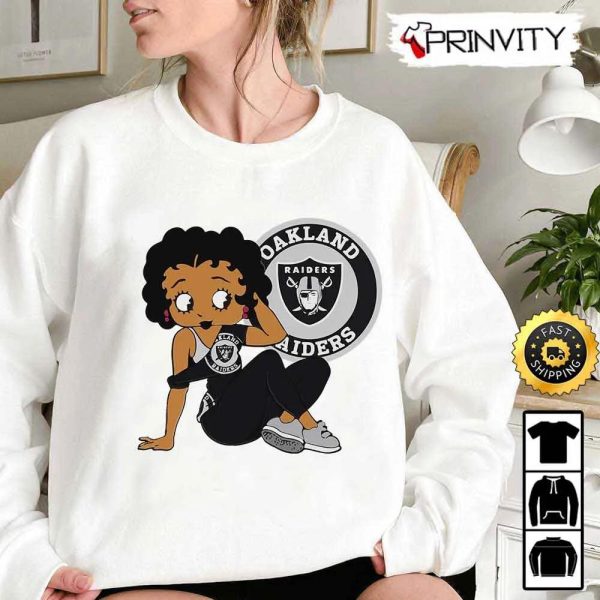 Las Vegas Raiders Girl NFL T-Shirt, National Football League, Best Christmas Gifts For Fans, Unisex Hoodie, Sweatshirt, Long Sleeve – Prinvity