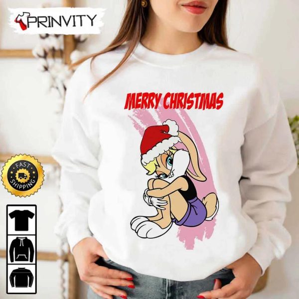 Lola Bunny Merry Christmas Sweatshirt, Looney Tunes, Best Christmas Gifts 2022, Happy Holidays, Unisex Hoodie, T-Shirt, Long Sleeve – Prinvity