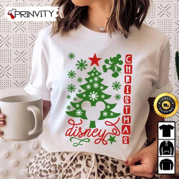 Mickey Mouse Christmas Walt Disney Tree Sweatshirt, Best Christmas Gifts For Disney Lovers, Merry Disney Christmas, Unisex Hoodie, T-Shirt, Long Sleeve – Prinvity