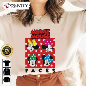Minnie Mouse Christmas Walt Disney Faces Sweatshirt, Best Christmas Gifts For Disney Lovers, Merry Disney Christmas, Unisex Hoodie, T-Shirt, Long Sleeve - Prinvity