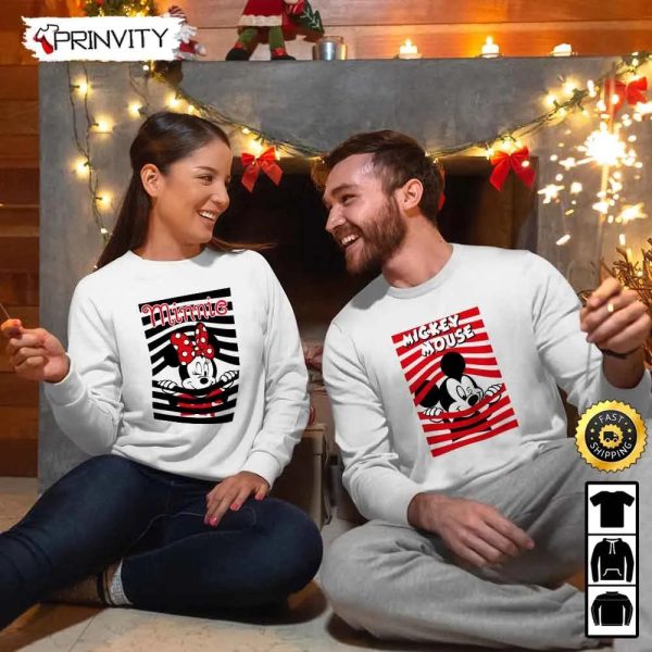 Minnie Mouse Christmas Family Sweatshirt, Walt Disney, Best Christmas Gifts For Disney Lovers, Merry Disney Christmas, Unisex Hoodie, T-Shirt, Long Sleeve, Tank Top – Prinvity