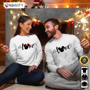 Minnie Mouse Christmas Disney Love Sweatshirt, Walt Disney, Best Christmas Gifts For Disney Lovers, Merry Disney Christmas, Unisex Hoodie, T-Shirt, Long Sleeve - Prinvity