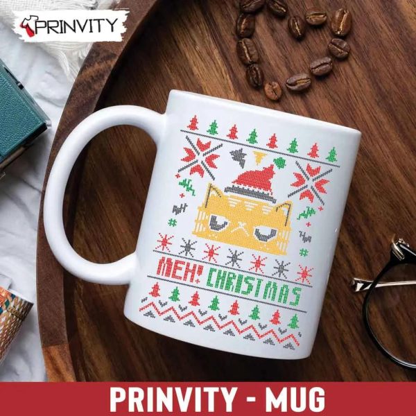 Meh! Christmas Mug, Size 11oz & 15oz, Best Christmas Gifts For 2022, Merry Christmas, Happy Holidays – Prinvity