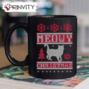 Meowy Christmas Mug Best Christmas Gifts For 2022 Merry Christmas Happy Holidays Prinvity HDCom0099 1