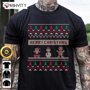 Merry Christmas Santa Snowman Ugly Sweatshirt Best Christmas Gifts For 2022 Happy Holidays Unisex Hoodie T Shirt Long Sleeve Prinvity HDCom0100 1