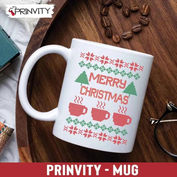 Merry Christmas Tee And Coffee Mug, Size 11oz & 15oz, Best Christmas Gifts For 2022, Merry Christmas, Happy Holidays – Prinvity