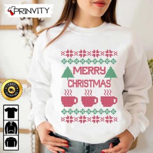 Merry Christmas Tee And Coffee Ugly Sweatshirt Best Christmas Gifts For 2022 Merry Christmas Happy Holidays Unisex Hoodie T Shirt Long Sleeve Prinvity HDCom0093 3