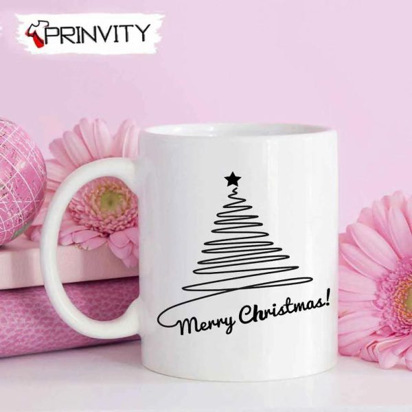 Merry Christmas Tree Best Christmas Gift For Mug, Size 11Oz & 15Oz, Merry Christmas, Happy Holidays – Prinvity