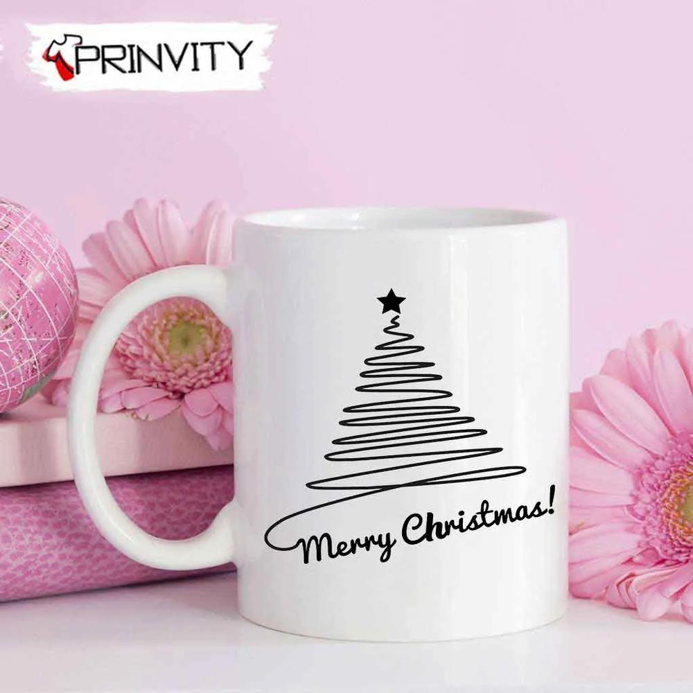 Merry Christmas Tree Best Christmas Gift For Mug, Size 11Oz & 15Oz, Merry Christmas, Happy Holidays - Prinvity