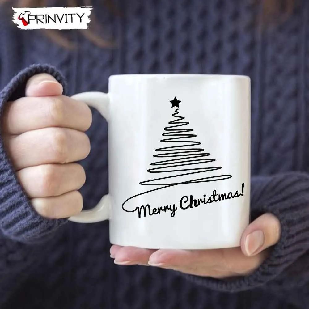 Best Christmas Gifts Tree For Mug, Size 11Oz & 15Oz, Merry Christmas, Happy Holidays - Prinvity