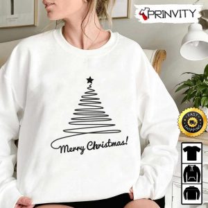 Merry Christmas Tree Best Christmas Gift For Sweatshirt Merry Christmas Happy Holidays Unisex Hoodie T Shirt Long Sleeve Prinvity 5