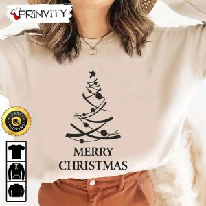 Merry Christmas Tree Sweatshirt Best Christmas Gift For 2022 Happy Holidays Unisex Hoodie T Shirt Long Sleeve Prinvity 4