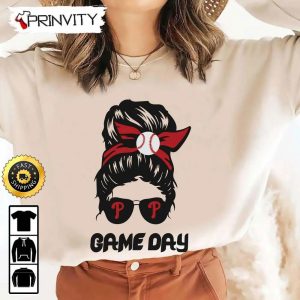 Messy Bun Phillies World Series 2022 Champions Game Day T Shirt Major League Baseball Gifts For Fans Baseball Unisex Hoodie Sweatshirt Prinvity 4