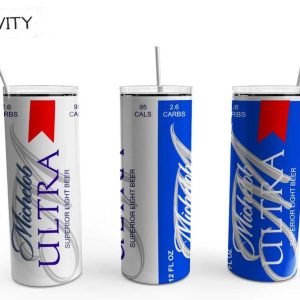 Michelob Ultra Beer 20oz Skinny Tumbler, Best Christmas Gifts For 2022- Prinvity