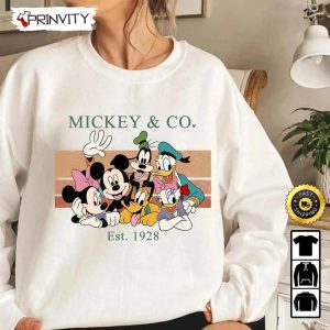 Mickey & Co Est 1928 Disney Christmas And Friends Sweatshirt, Best Christmas Gifts For Disney Lovers, Merry Disney Christmas, Unisex Hoodie, T-Shirt, Long Sleeve - Prinvity