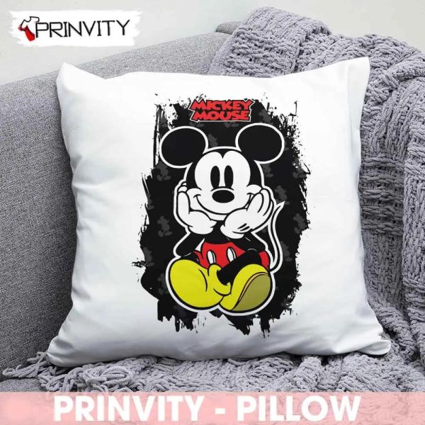 Mickey Mouse Christmas 2022 Pillow, Walt Disney, Best Christmas Gifts For Disney Lovers, Merry Disney Christmas, Size 14”x14”, 16”x16”, 18”x18”,20”x20” – Prinvity