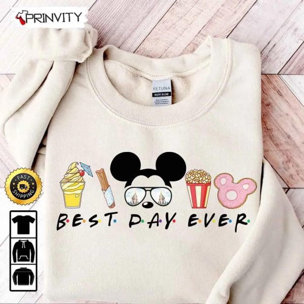 Best Day Ever Mickey Mouse Christmas Disney Sweatshirt, Walt Disney, Best Christmas Gifts For Disney Lovers, Merry Disney Christmas, Unisex Hoodie, T-Shirt, Long Sleeve – Prinvity
