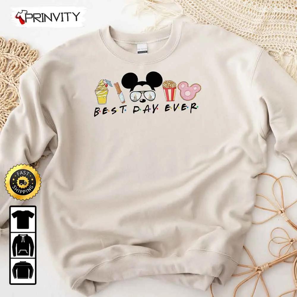 Best Day Ever Mickey Mouse Christmas Disney Sweatshirt, Walt Disney, Best Christmas Gifts For Disney Lovers, Merry Disney Christmas, Unisex Hoodie, T-Shirt, Long Sleeve - Prinvity
