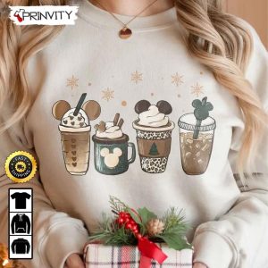 Mickey Mouse Christmas Coffee Disney Sweatshirt Best Christmas Gifts For Disney Lovers Merry Disney Christmas Unisex Hoodie T Shirt Long Sleeve Prinvity 2