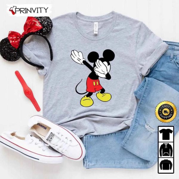Mickey Mouse Christmas Dabbing Rock & Roll Sweatshirt, Best Christmas Gifts For Disney Lovers, Merry Disney Christmas, Unisex Hoodie, T-Shirt, Long Sleeve – Prinvity