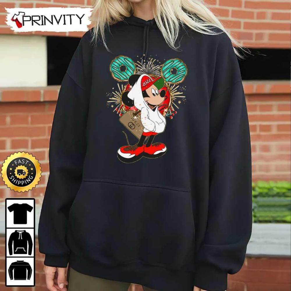 Mickey Mouse Christmas Disney Gucci Sweatshirt, Walt Disney, Best Christmas Gifts For Disney Lovers, Merry Disney Christmas, Unisex Hoodie, T-Shirt, Long Sleeve - Prinvity