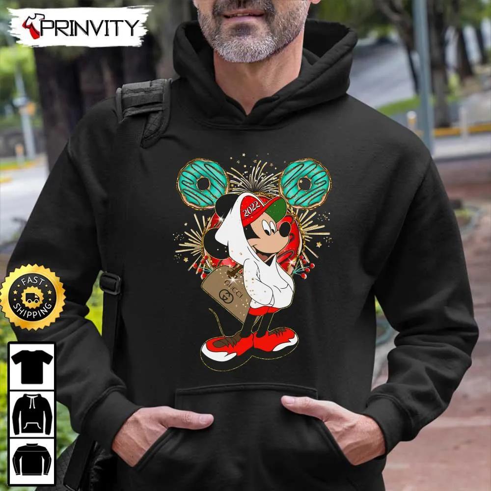 Mickey Mouse Christmas Disney Gucci Sweatshirt, Walt Disney, Best Christmas Gifts For Disney Lovers, Merry Disney Christmas, Unisex Hoodie, T-Shirt, Long Sleeve - Prinvity